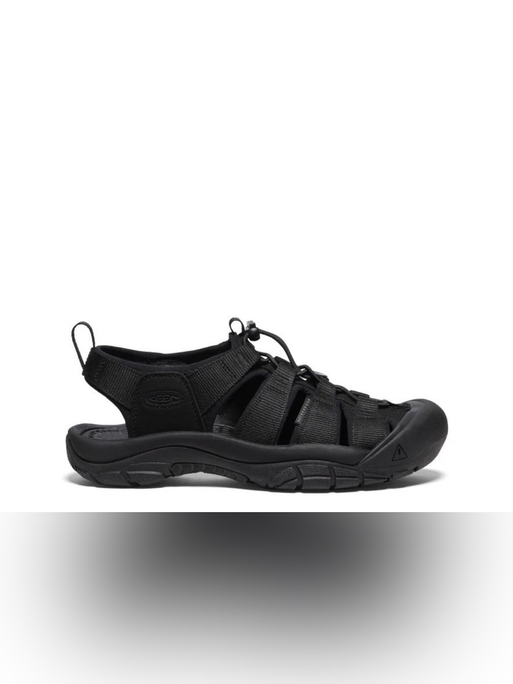 KEEN Newport H2 Women’s Sandals Size 8.5 Triple Black Water Shoes 1025028 NIB